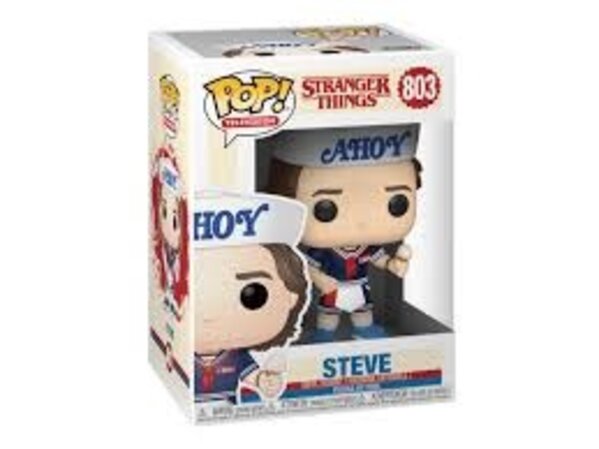 Funko Stranger Things POP! TV Vinyl Figure Steve with Hat and Ice Cream #803 Funko Stranger Things POP! TV Vinyl Figure Steve with Hat and Ice Cream #803