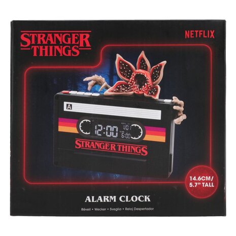 Paladone Stranger Things 5 Alarm Clock Demogorgon Cassette 15 cm