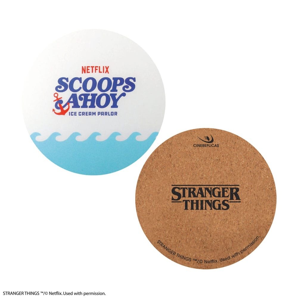 Cinereplicas Stranger Things Scoops Ahoy Coasters (4x) Cinereplicas Stranger Things Scoops Ahoy Coasters (4x)