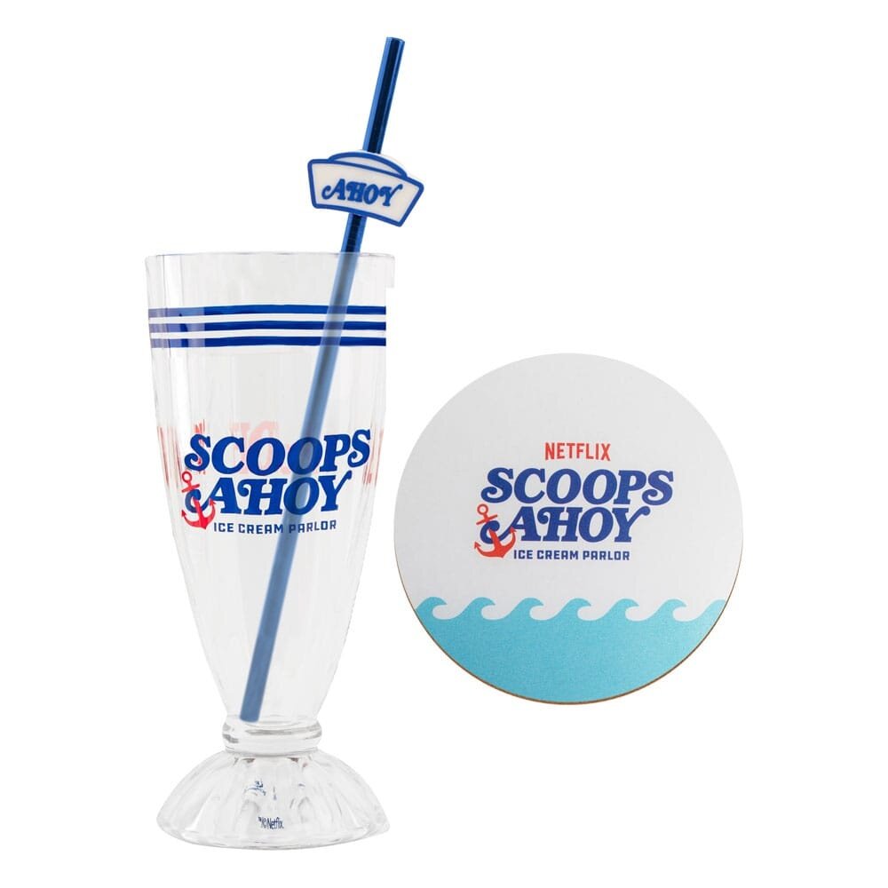 Cinereplicas Stranger Things Scoops Ahoy Milkshake Set Cinereplicas Stranger Things Scoops Ahoy Milkshake Set
