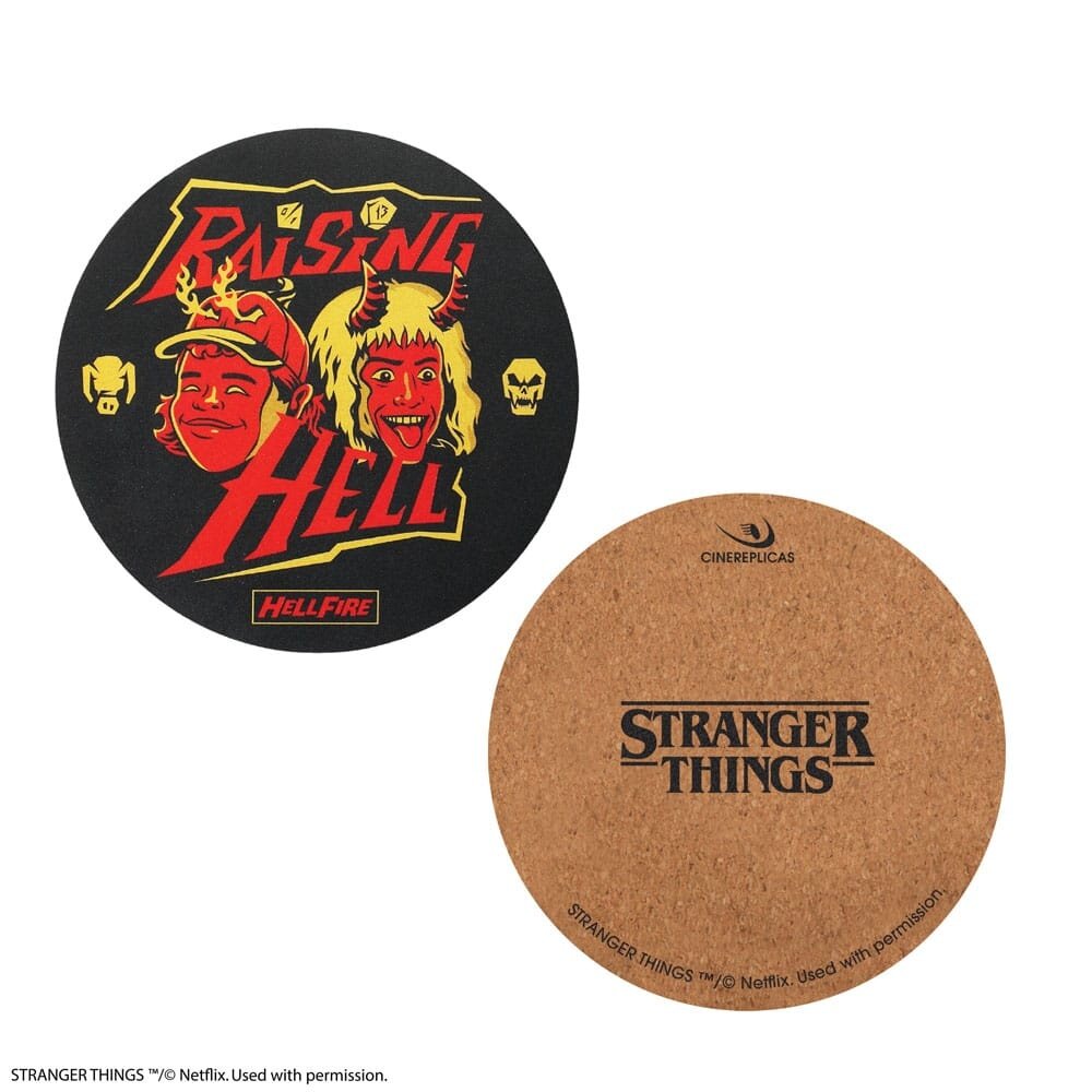 Cinereplicas Stranger Things Hellfire Club Coasters (4x)