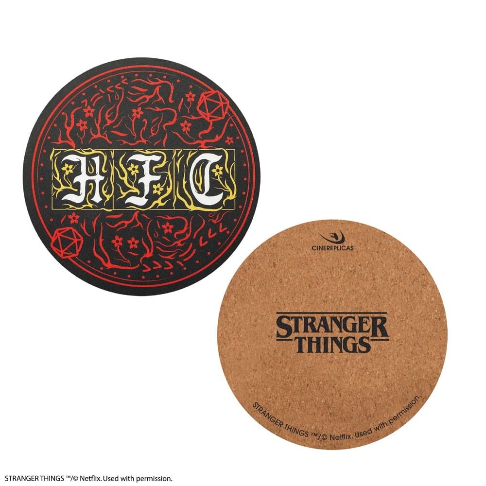 Cinereplicas Stranger Things Hellfire Club Coasters (4x)