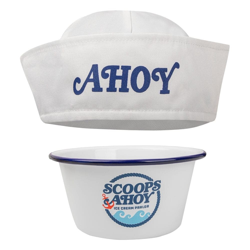 Cinereplicas Stranger Things Scoops Ahoy Ice Cream Bowl with Sailor Hat