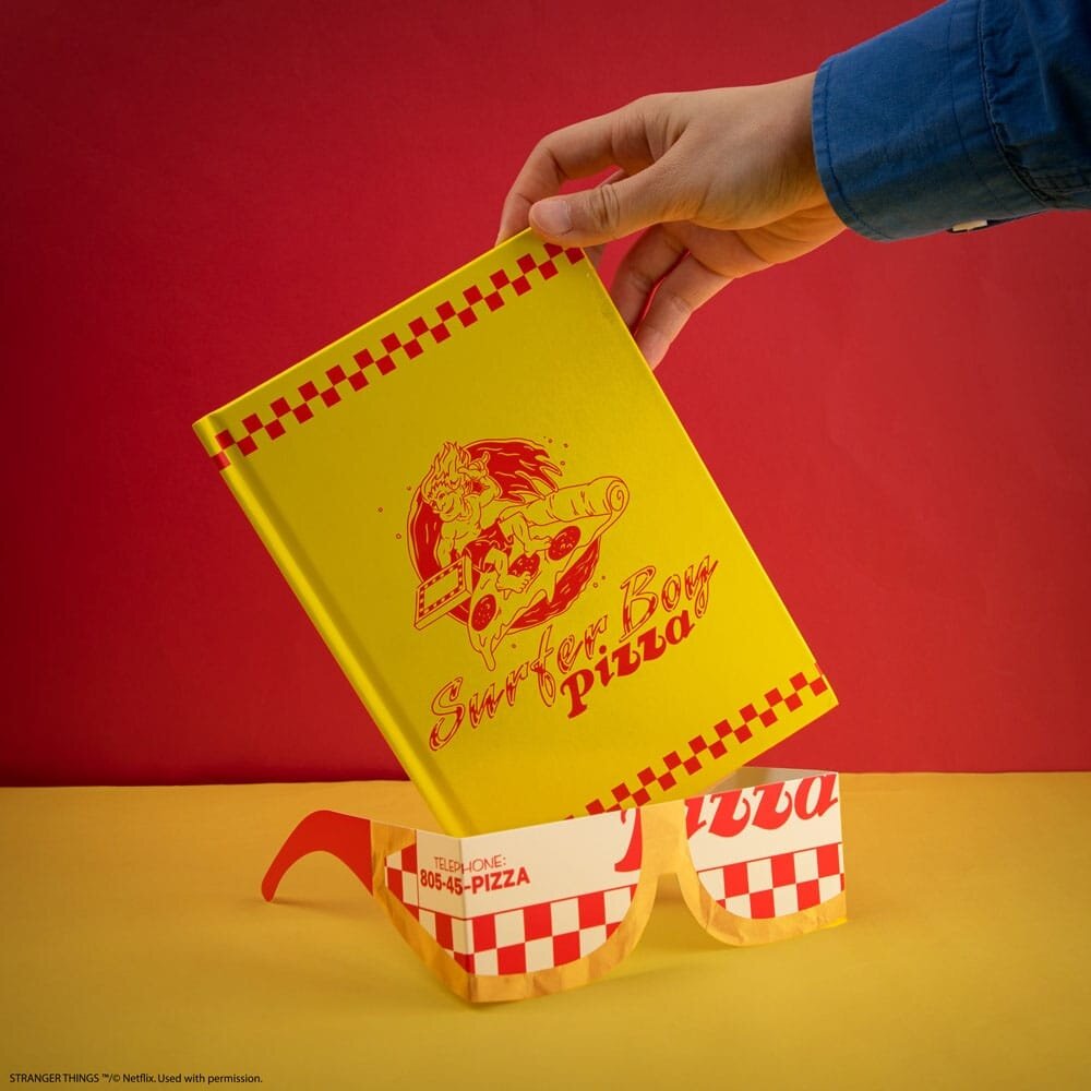 Cinereplicas Stranger Things Surfer Boy Pizza Notebook