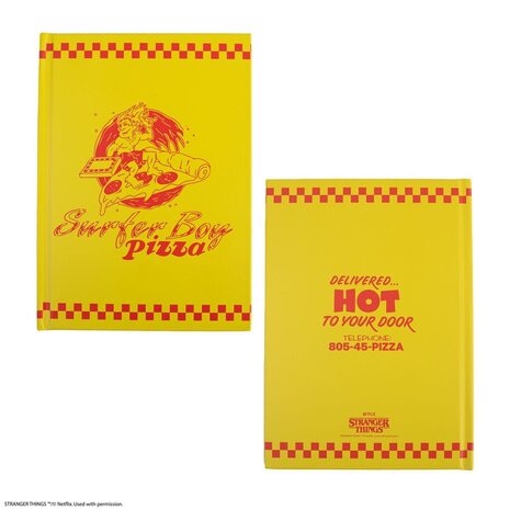 Cinereplicas Stranger Things Surfer Boy Pizza Notebook