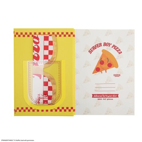Cinereplicas Stranger Things Surfer Boy Pizza Notebook