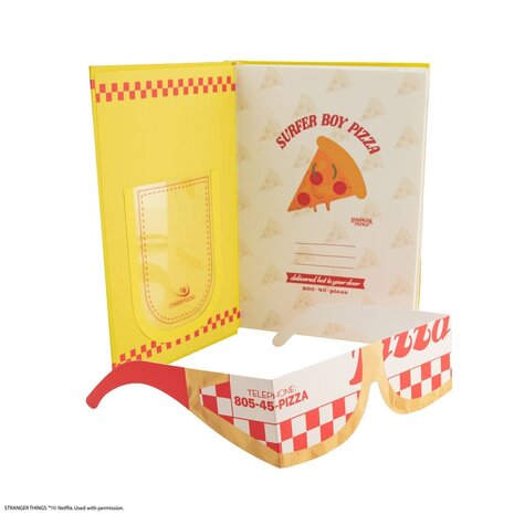Cinereplicas Stranger Things Surfer Boy Pizza Notebook