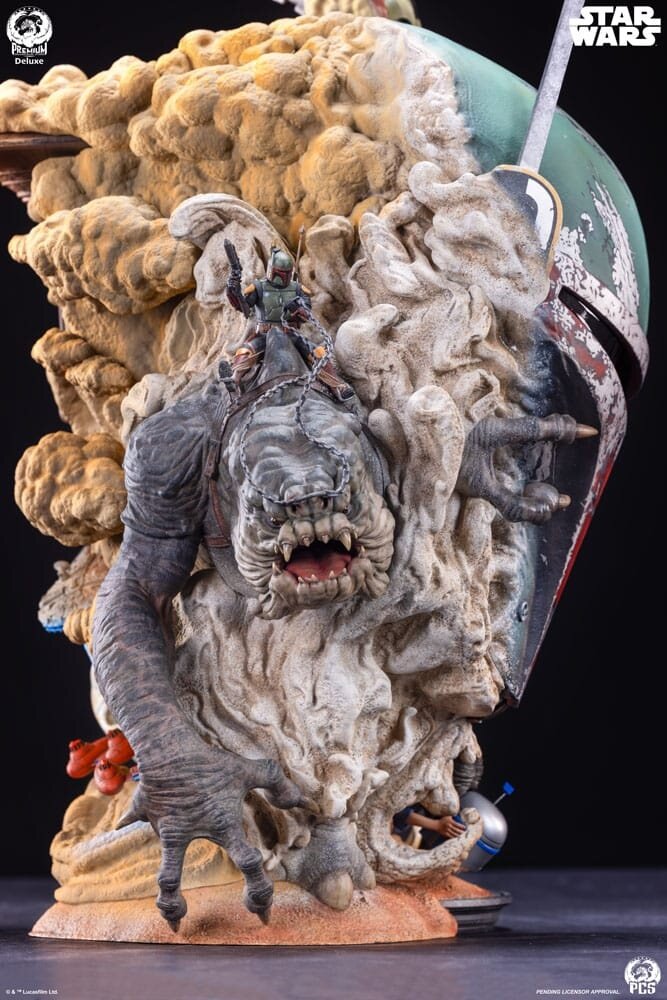 PCS Star Wars The Empire Strikes Back Fine Art Bust Boba Fett Deluxe Edition 50 cm