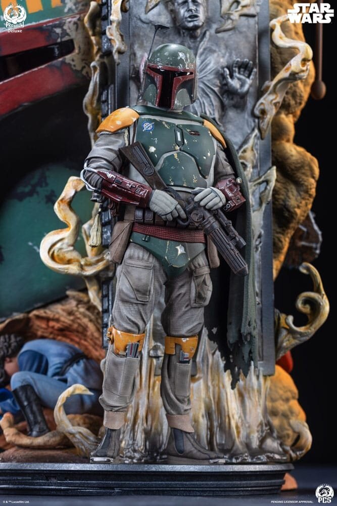 PCS Star Wars The Empire Strikes Back Fine Art Bust Boba Fett Deluxe Edition 50 cm