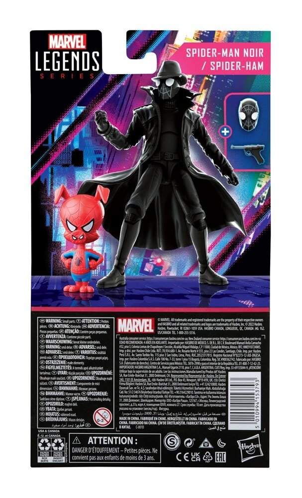 Hasbro Spider-Man: Into the Spider-Verse Marvel Legends Action Figure 2-Pack 2022 Spider-Man Noir & Spider-Ham 15 cm Hasbro Spider-Man: Into the Spider-Verse Marvel Legends Action Figure 2-Pack 2022 Spider-Man Noir & Spider-Ham 15 cm