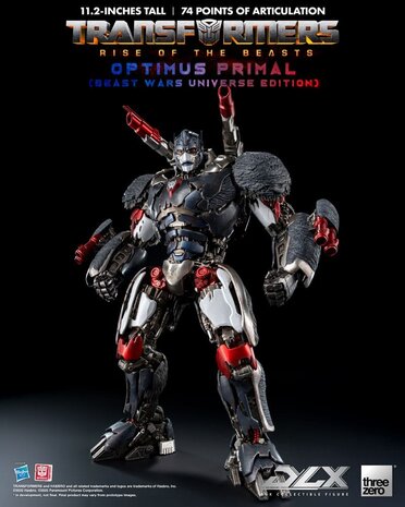 Threezero Transformers: Rise of the Beasts DLX Action Figure Optimus Primal (Beast Wars Universe Edition) 29 cm