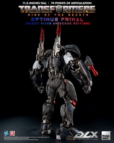 Threezero Transformers: Rise of the Beasts DLX Action Figure Optimus Primal (Beast Wars Universe Edition) 29 cm