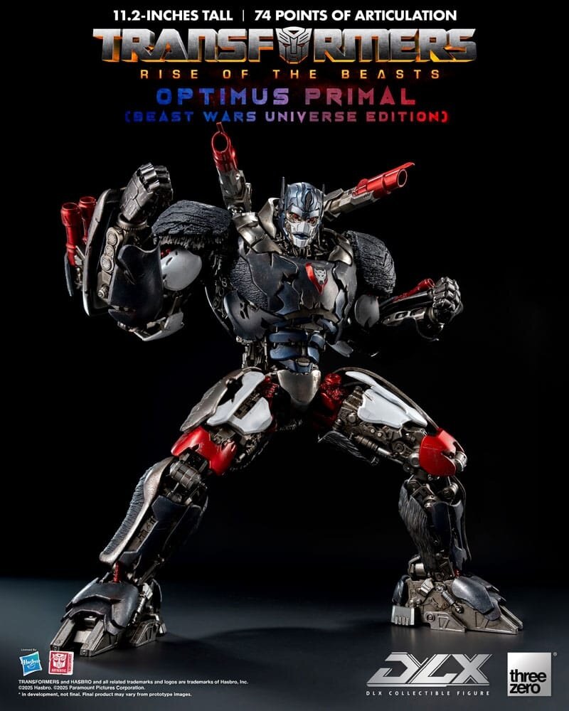 Threezero Transformers: Rise of the Beasts DLX Action Figure Optimus Primal (Beast Wars Universe Edition) 29 cm