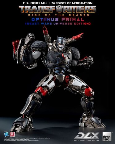 Threezero Transformers: Rise of the Beasts DLX Action Figure Optimus Primal (Beast Wars Universe Edition) 29 cm