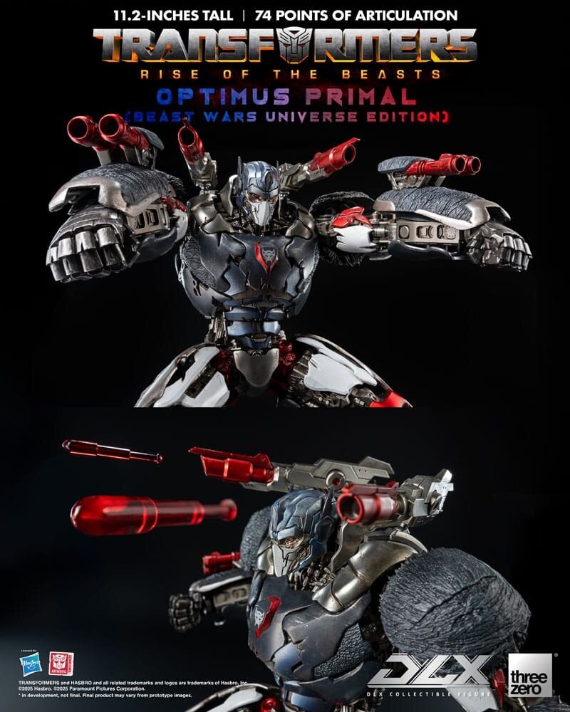 Threezero Transformers: Rise of the Beasts DLX Action Figure Optimus Primal (Beast Wars Universe Edition) 29 cm