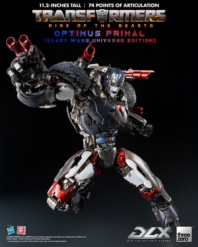Threezero Transformers: Rise of the Beasts DLX Action Figure Optimus Primal (Beast Wars Universe Edition) 29 cm