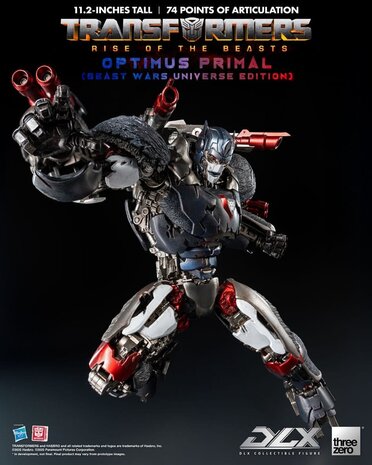 Threezero Transformers: Rise of the Beasts DLX Action Figure Optimus Primal (Beast Wars Universe Edition) 29 cm