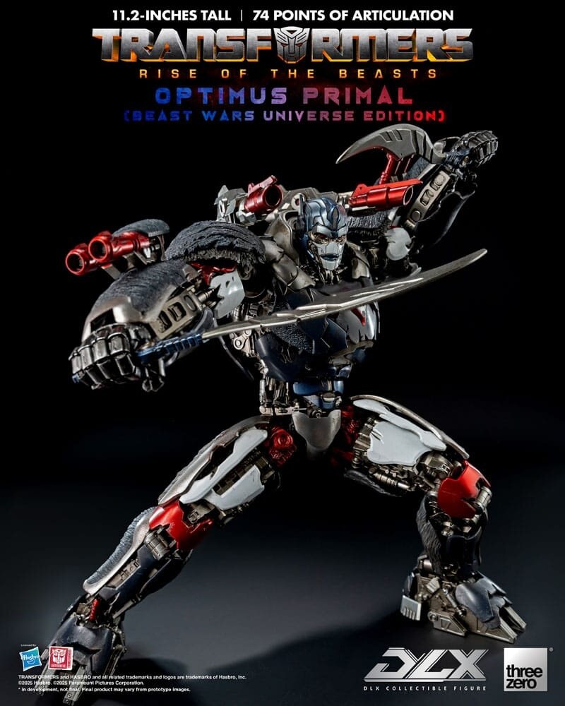 Threezero Transformers: Rise of the Beasts DLX Action Figure Optimus Primal (Beast Wars Universe Edition) 29 cm
