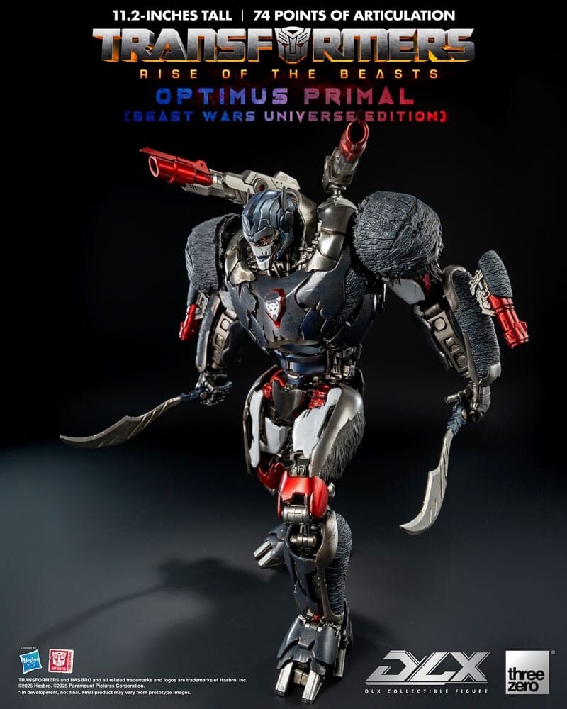 Threezero Transformers: Rise of the Beasts DLX Action Figure Optimus Primal (Beast Wars Universe Edition) 29 cm