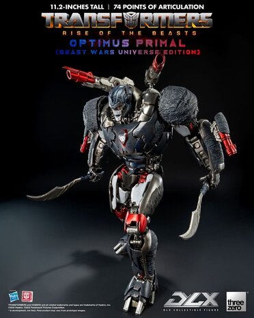 Threezero Transformers: Rise of the Beasts DLX Action Figure Optimus Primal (Beast Wars Universe Edition) 29 cm