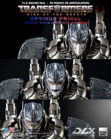 Threezero Transformers: Rise of the Beasts DLX Action Figure Optimus Primal (Beast Wars Universe Edition) 29 cm
