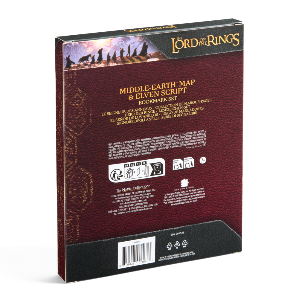The Noble Collection Lord of the Rings Bookmark Set