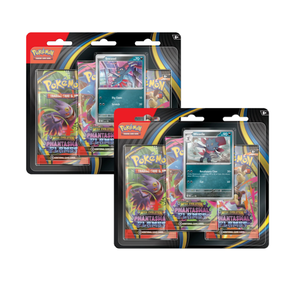 The Pokémon Company Pokémon Mega Evolution Phantasmal Flames Blister (3 Boosters)