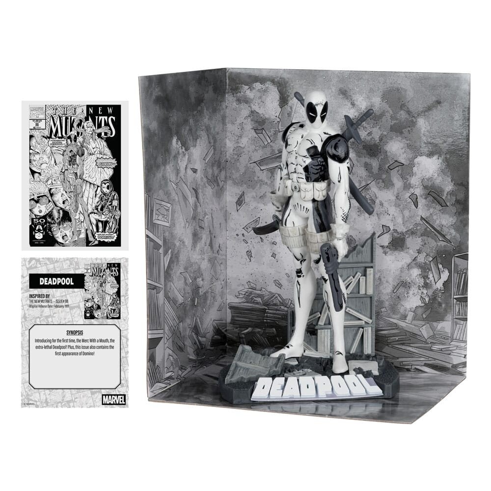 McFarlane Toys Marvel Collection PVC Statue 1/10 Deadpool (The New Mutants #98) (Line Art) (Gold Label) 17 cm McFarlane Toys Marvel Collection PVC Statue 1/10 Deadpool (The New Mutants #98) (Line Art) (Gold Label) 17 cm