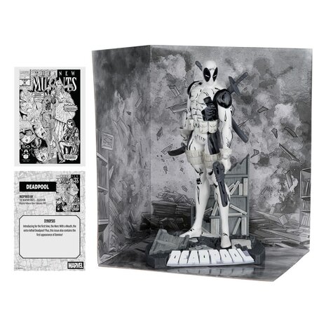 McFarlane Toys Marvel Collection PVC Statue 1/10 Deadpool (The New Mutants #98) (Line Art) (Gold Label) 17 cm McFarlane Toys Marvel Collection PVC Statue 1/10 Deadpool (The New Mutants #98) (Line Art) (Gold Label) 17 cm