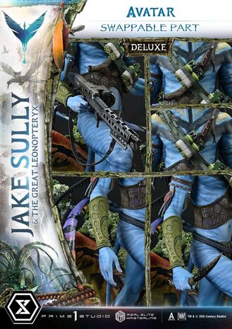 Prime 1 Studio Avatar (Film) Real Elite Masterline Series Statue 1/4 Jake Sully & The Great Leonopteryx Deluxe Ver. 87 cm