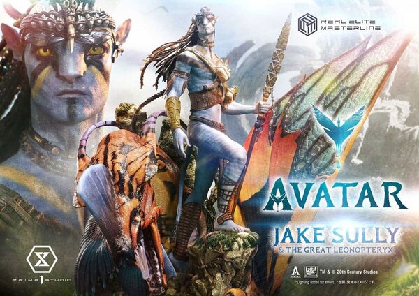 Prime 1 Studio Avatar (Film) Real Elite Masterline Series Statue 1/4 Jake Sully & The Great Leonopteryx 87 cm