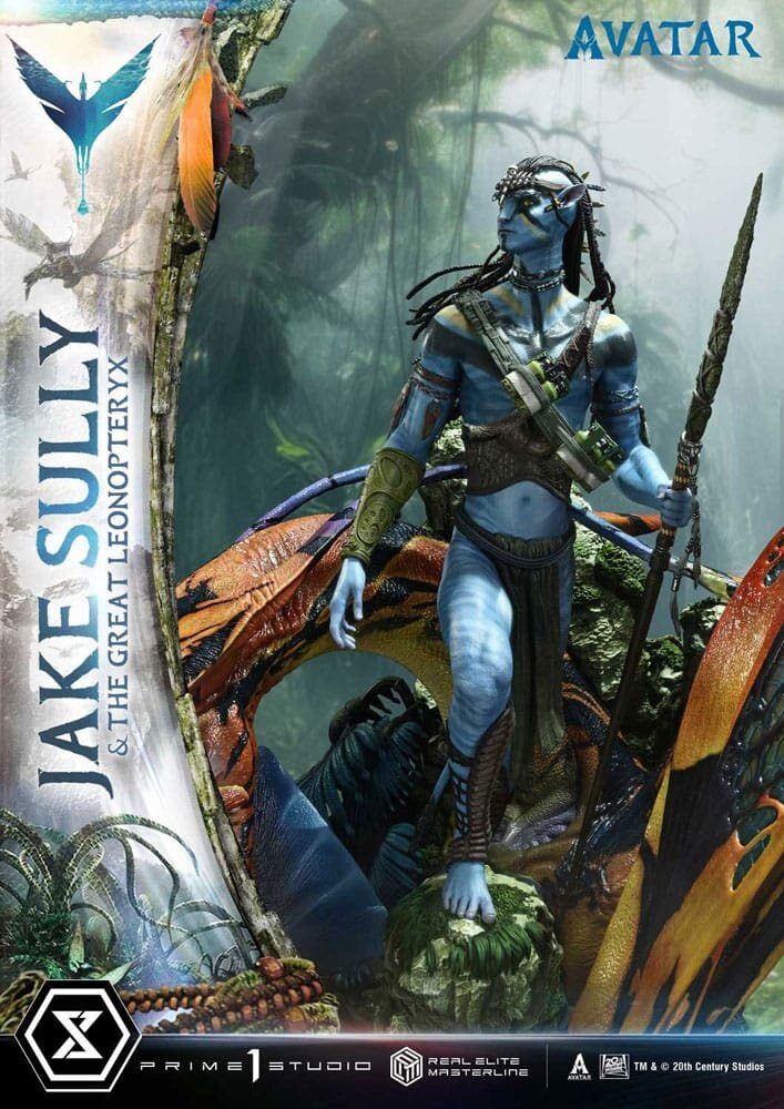 Prime 1 Studio Avatar (Film) Real Elite Masterline Series Statue 1/4 Jake Sully & The Great Leonopteryx 87 cm