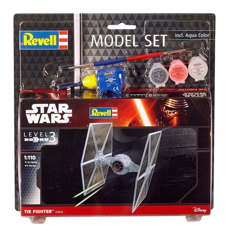 Revell Star Wars Model Kit 1/110 Model Set TIE Fighter 9 cm Revell Star Wars Model Kit 1/110 Model Set TIE Fighter 9 cm
