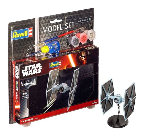 Revell Star Wars Model Kit 1/110 Model Set TIE Fighter 9 cm Revell Star Wars Model Kit 1/110 Model Set TIE Fighter 9 cm