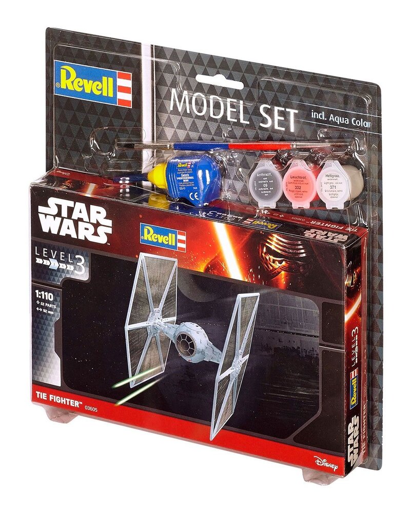 Revell Star Wars Model Kit 1/110 Model Set TIE Fighter 9 cm Revell Star Wars Model Kit 1/110 Model Set TIE Fighter 9 cm