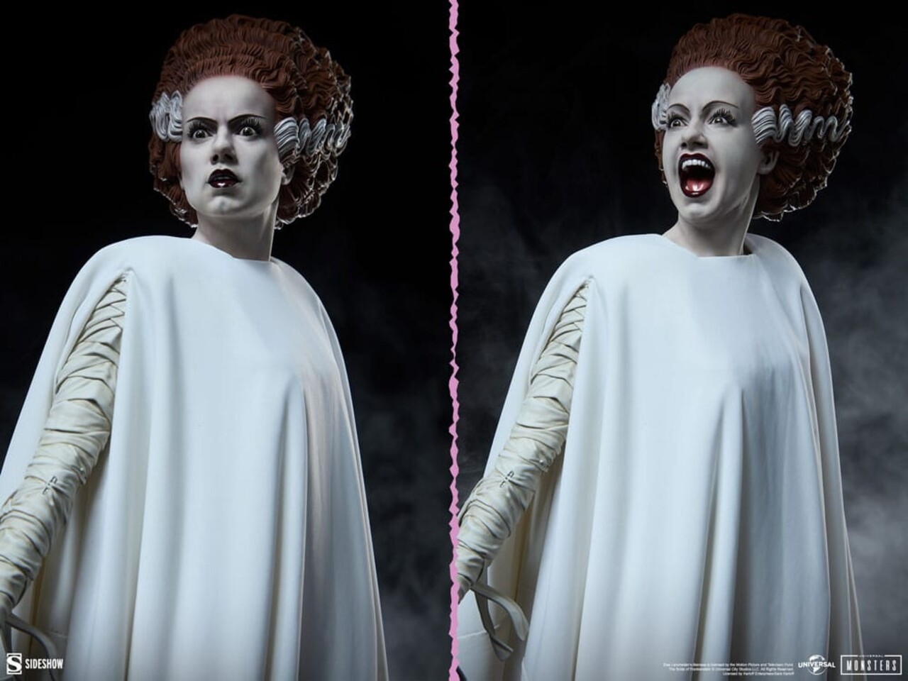 Sideshow Collectibles Bride of Frankenstein Premium Format Statue The Bride (Fabric Costume) 55 cm