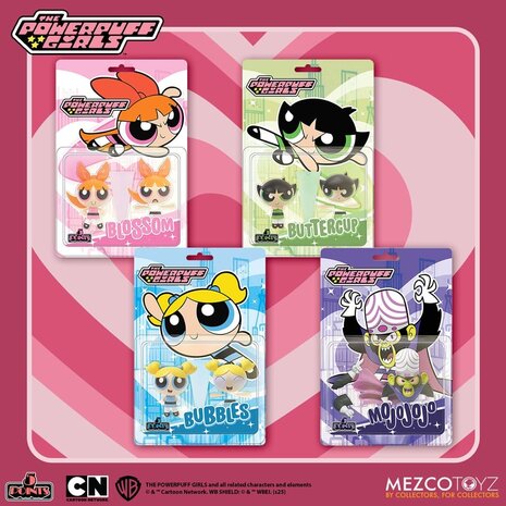 Mezco Toyz The Powerpuff Girls 5 Points Action Figure Set 10 cm Mezco Toyz The Powerpuff Girls 5 Points Action Figure Set 10 cm