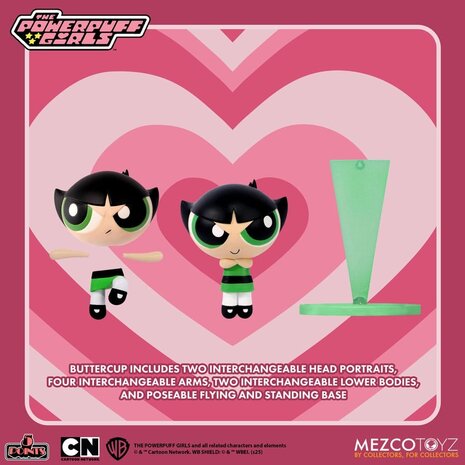 Mezco Toyz The Powerpuff Girls 5 Points Action Figure Set 10 cm Mezco Toyz The Powerpuff Girls 5 Points Action Figure Set 10 cm