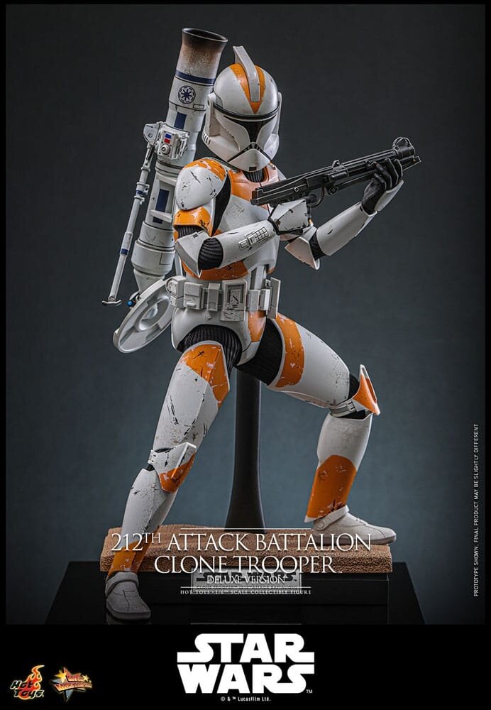 Hot Toys Star Wars: The Clone Wars Action Figure 1/6 212th Attack Battalion Clone Trooper Deluxe Version 30 cm Hot Toys Star Wars: The Clone Wars Action Figure 1/6 212th Attack Battalion Clone Trooper Deluxe Version 30 cm