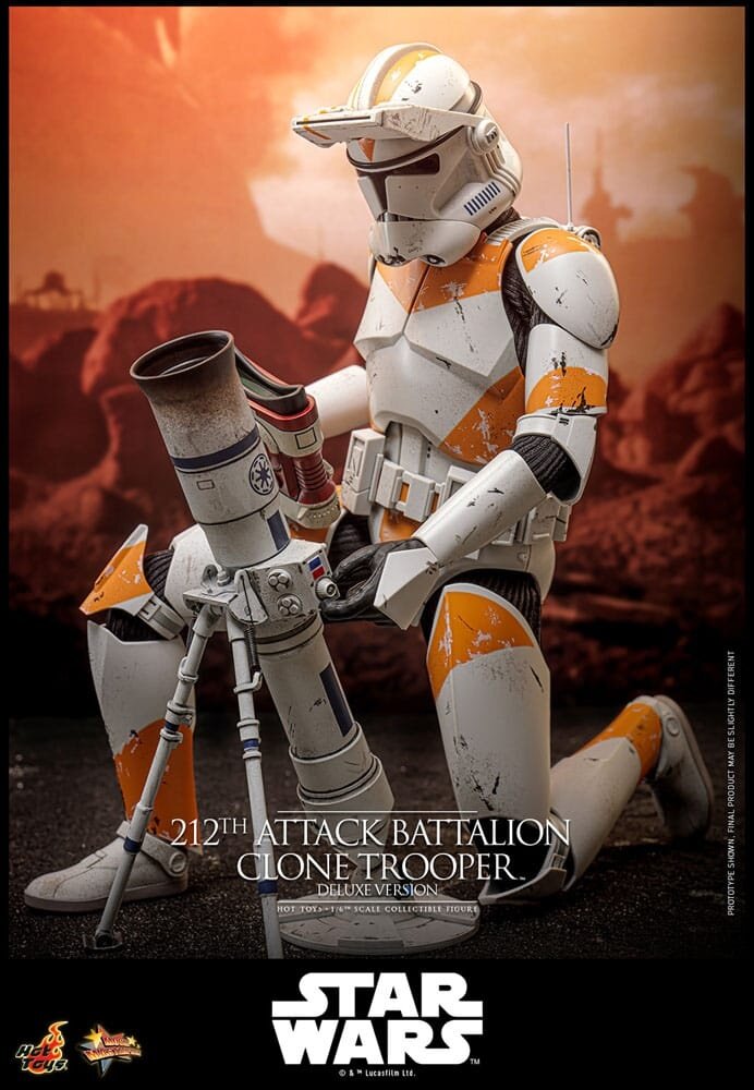 Hot Toys Star Wars: The Clone Wars Action Figure 1/6 212th Attack Battalion Clone Trooper Deluxe Version 30 cm Hot Toys Star Wars: The Clone Wars Action Figure 1/6 212th Attack Battalion Clone Trooper Deluxe Version 30 cm