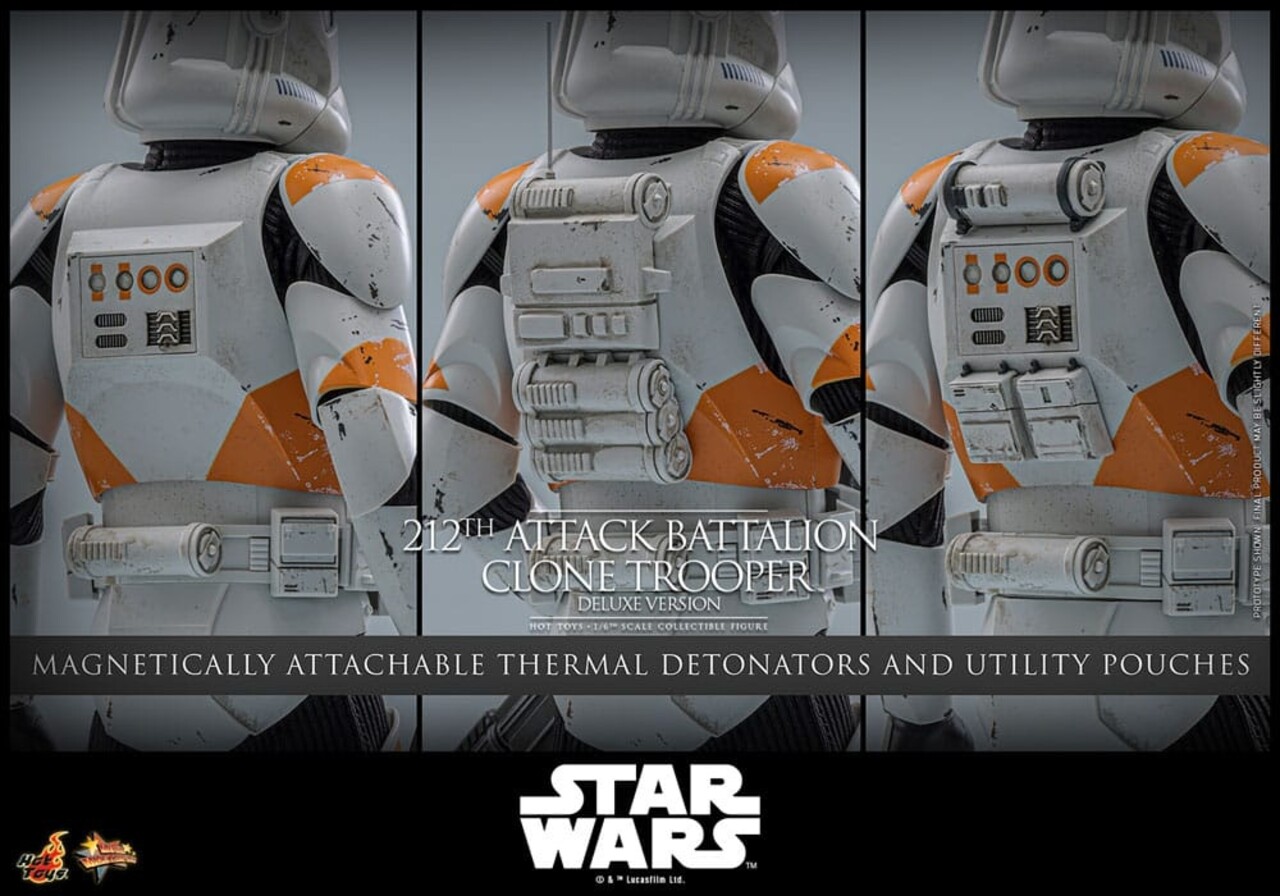 Hot Toys Star Wars: The Clone Wars Action Figure 1/6 212th Attack Battalion Clone Trooper Deluxe Version 30 cm Hot Toys Star Wars: The Clone Wars Action Figure 1/6 212th Attack Battalion Clone Trooper Deluxe Version 30 cm