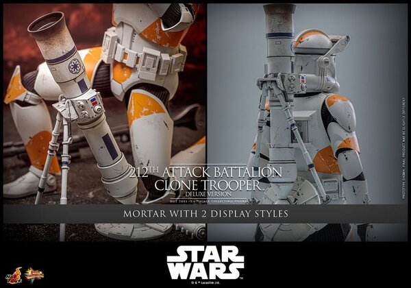 Hot Toys Star Wars: The Clone Wars Action Figure 1/6 212th Attack Battalion Clone Trooper Deluxe Version 30 cm Hot Toys Star Wars: The Clone Wars Action Figure 1/6 212th Attack Battalion Clone Trooper Deluxe Version 30 cm