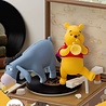 Beast Kingdom Winnie the Pooh Record Player Series PVC Diorama Pooh's Hundred Acre Band 12 cm