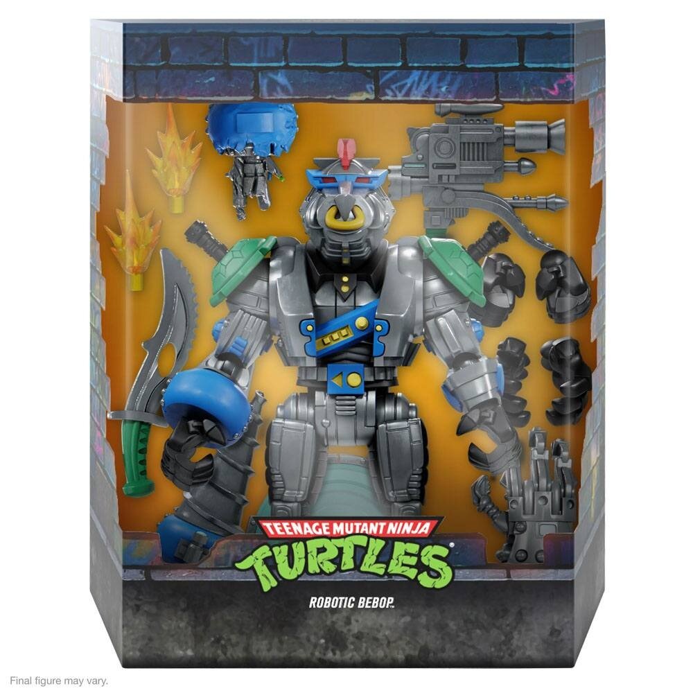 Super7 Teenage Mutant Ninja Turtles Ultimates Action Figure Robotic Bebop 20 cm