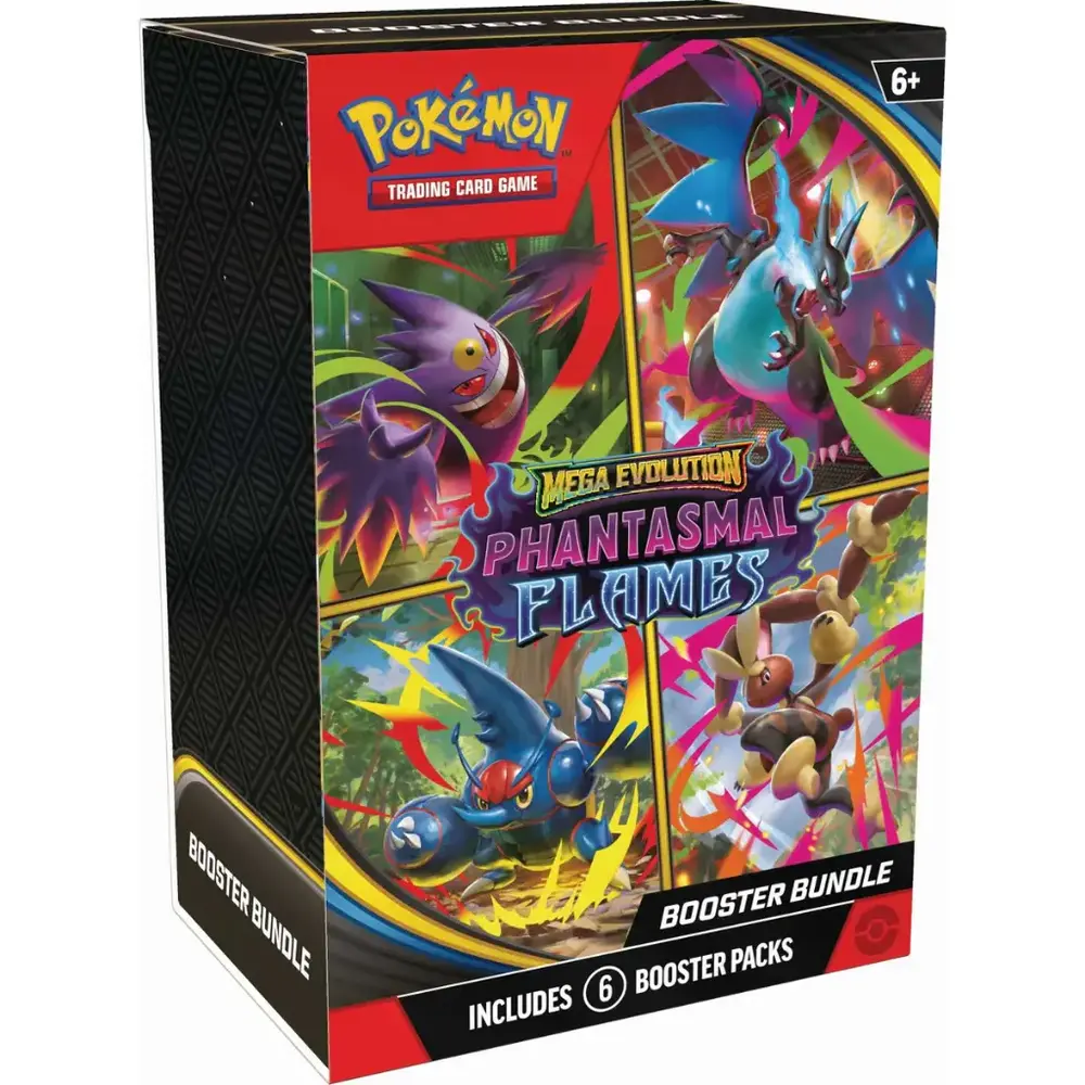 The Pokémon Company Pokémon Mega Evolution Phantasmal Flames Booster Bundle (6 boosters)