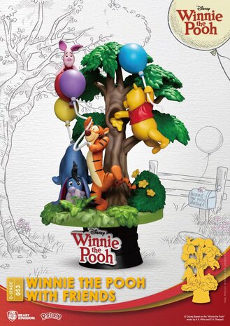 Beast Kingdom Disney D-Stage PVC Diorama Winnie The Pooh With Friends 16 cm Beast Kingdom Disney D-Stage PVC Diorama Winnie The Pooh With Friends 16 cm