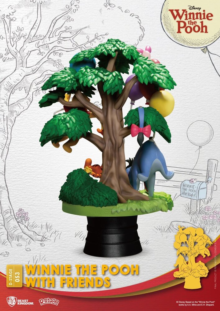 Beast Kingdom Disney D-Stage PVC Diorama Winnie The Pooh With Friends 16 cm Beast Kingdom Disney D-Stage PVC Diorama Winnie The Pooh With Friends 16 cm