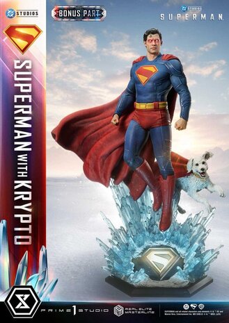 Prime 1 Studio Superman (2025) Real Elite Masterline Series Statue 1/3 Superman with Krypto Bonus Version 95 cm Prime 1 Studio Superman (2025) Real Elite Masterline Series Statue 1/3 Superman with Krypto Bonus Version 95 cm