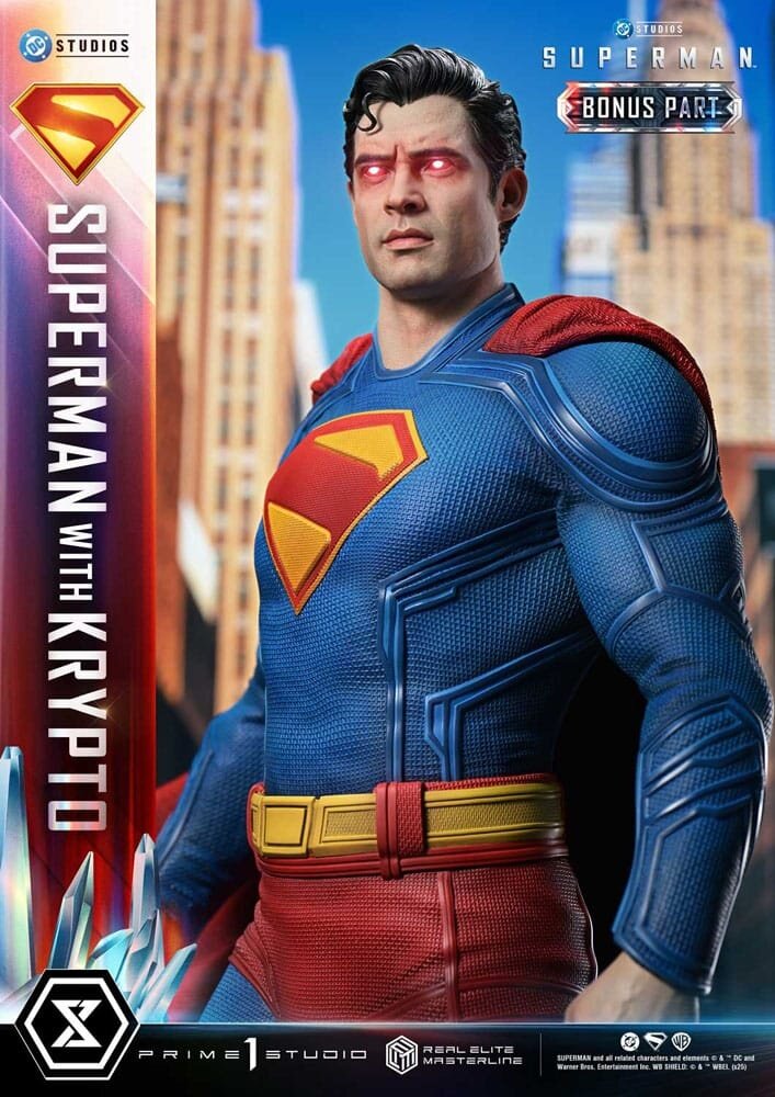 Prime 1 Studio Superman (2025) Real Elite Masterline Series Statue 1/3 Superman with Krypto Bonus Version 95 cm Prime 1 Studio Superman (2025) Real Elite Masterline Series Statue 1/3 Superman with Krypto Bonus Version 95 cm