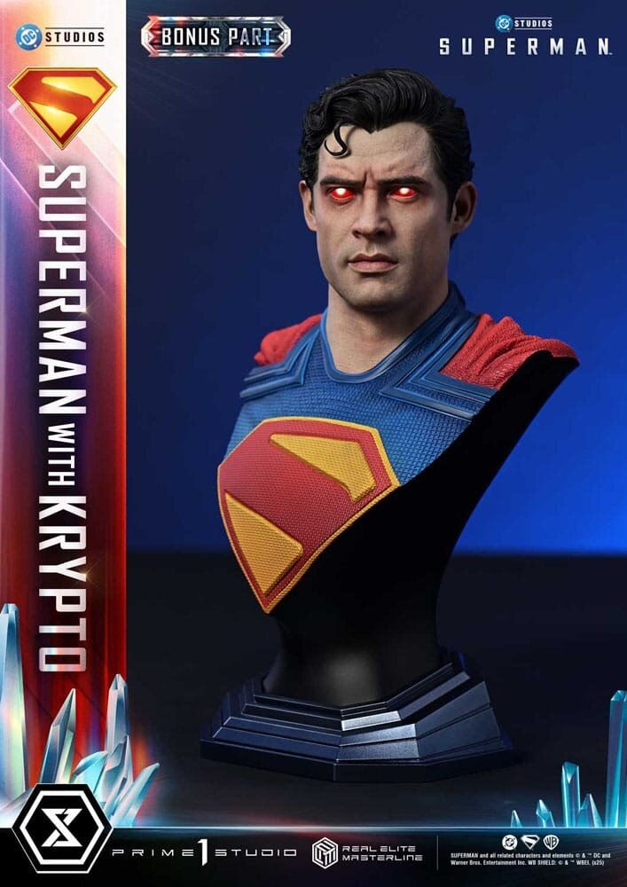 Prime 1 Studio Superman (2025) Real Elite Masterline Series Statue 1/3 Superman with Krypto Bonus Version 95 cm Prime 1 Studio Superman (2025) Real Elite Masterline Series Statue 1/3 Superman with Krypto Bonus Version 95 cm